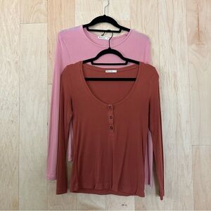 Marine Layer Lexi Rib LS clay